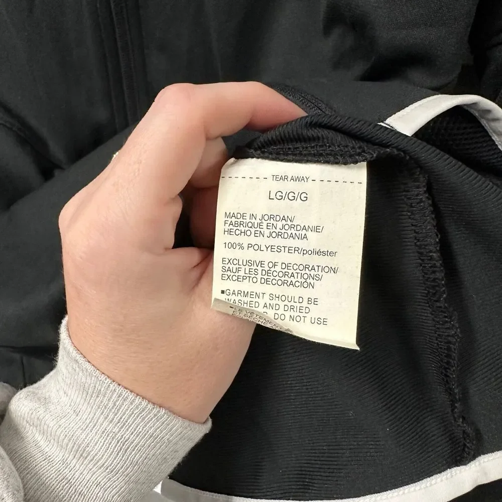 Under Armour Rival Jacket Womens L‎ Zip Front Black White BH Logo Pockets NEW
